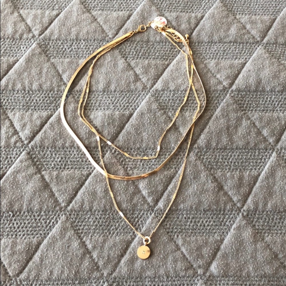 Never Worn Layered Gold Necklace